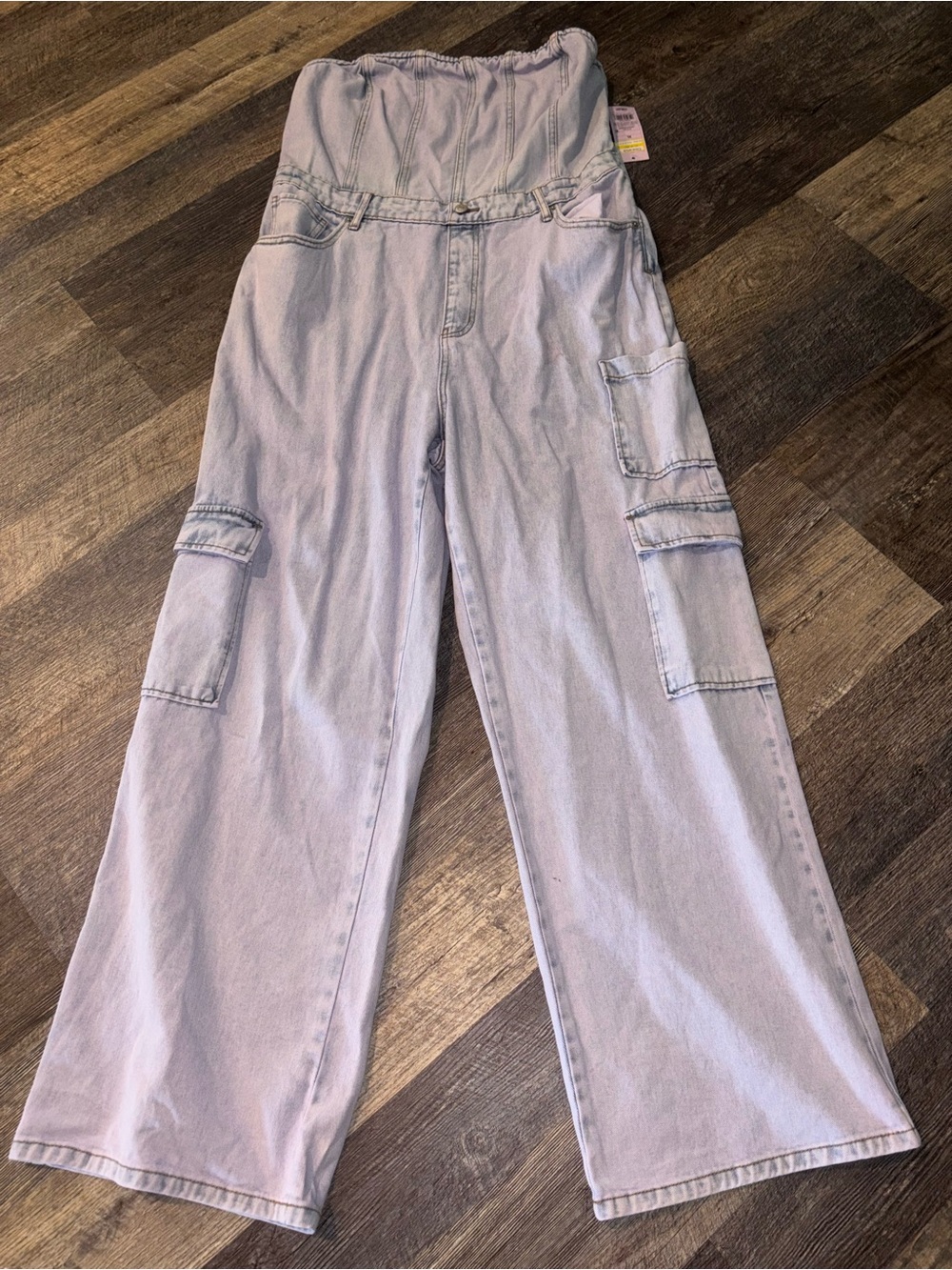 wild fable Light Lavender Wide-Leg Cargo Jeans